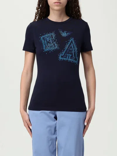 EMPORIO ARMANI T-SHIRT EMPORIO ARMANI WOMAN COLOR BLUE G82957009