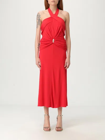 Elisabetta Franchi Crossover-neck Midi Dress