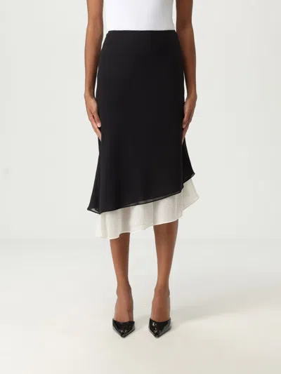 Rotate Birger Christensen Layered Asymmetric Hem Skirt