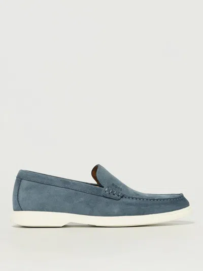 Hugo Boss Suede Contrasting-sole Loafers