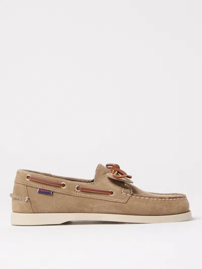 Sebago Suede Boat Shoes With Lace-up Detailing