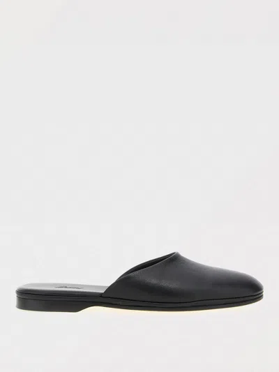 Brioni Leather Almond-toe Mules