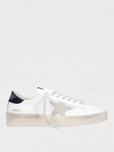 Golden Goose White Sneakers With Star Detail In Leather Man
