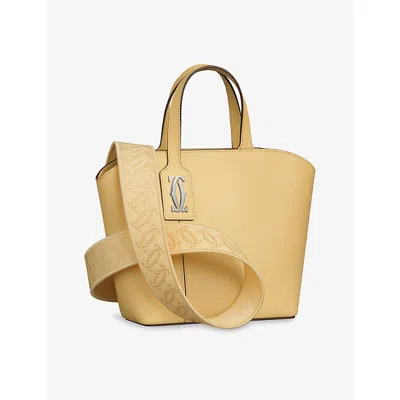 Cartier Womens Mimosa Yellow C De  Mini Leather Tote Bag