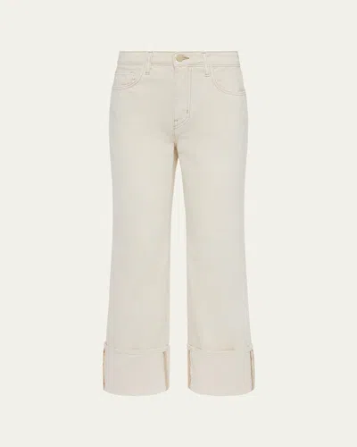 L Agence Leighton Ultra-high Rise Cuffed Stovepipe Jeans