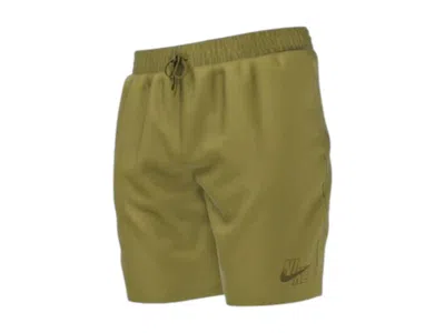 Pre-owned Nike Men's  Swim Essential Lap 7 Inch Volley Shorts In Moss Green