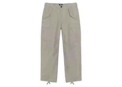 Pre-owned Stussy Men's  Military Ripstop Cargo Pant In Olive In Green