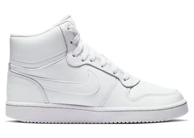 Pre-owned Nike Ebernon Mid Triple (women's) Sneakers In White