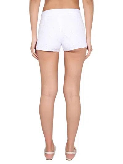 120% Lino Tailored White Linen Shorts