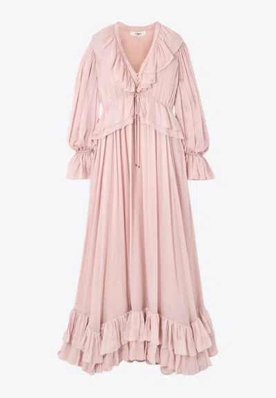 Chloé Ruffled Silk-chiffon Gown