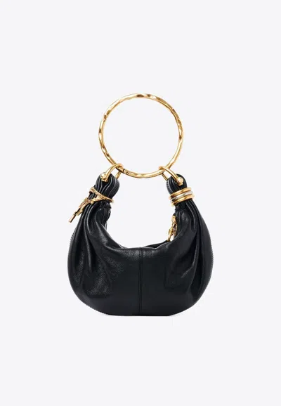 Chloé Bracelet Embellished Textured-leather Tote