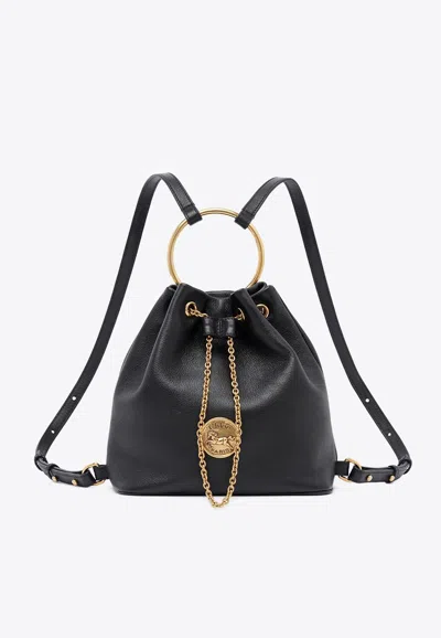 Chloé Small Bracelet Backpack In Grained Leather