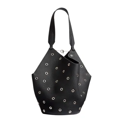 Pre-owned Khaite Lotus Small Tote Bag 'black'