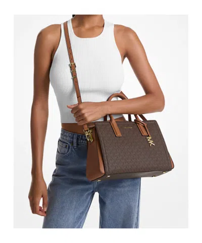 Michael Michael Kors Laila Medium Signature Logo Satchel