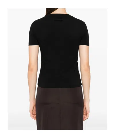Jean Paul Gaultier Women Stretch Cotton T-shirt In Black