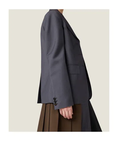 Miu Miu Single-breasted Kid Mohair Jacket