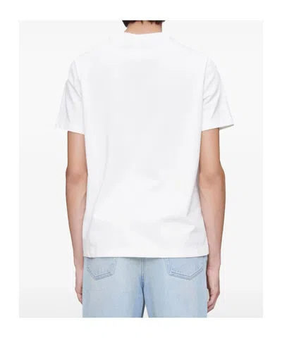 Apc A.p.c. Logo Embroidered Crewneck T-shirt In White