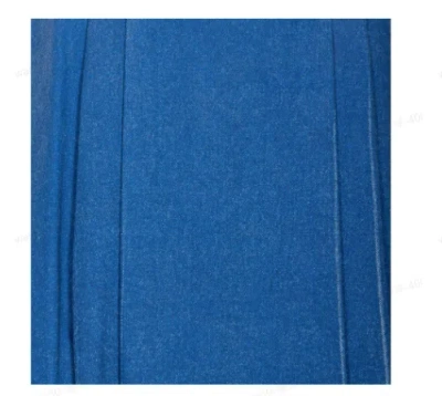 Marni Denim High Waist Midi Skirt With Pleated Detail