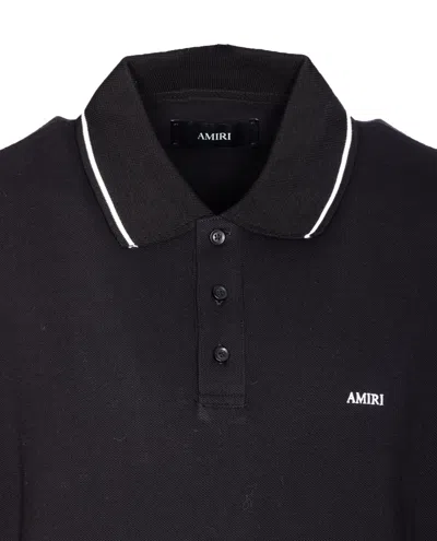 Amiri Tipped Collar Polo Shirt