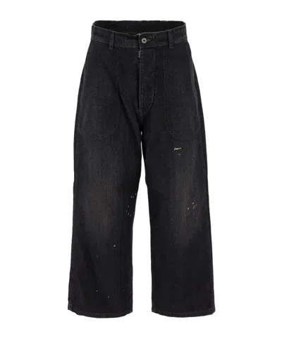 Shop Maison Margiela Distressed Button-down Jeans