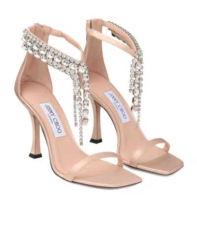 Jimmy Choo Square Toe High Heel Sandals