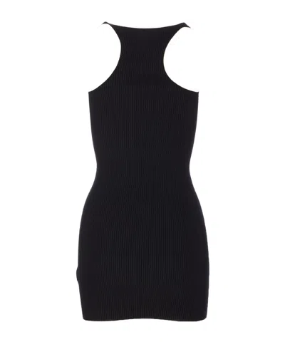Amiri Ma Embroidered Ribbed Racerback Mini Dress