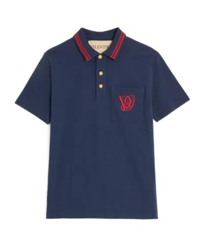 Valentino Garavani Polo Shirt With Vg Embroidery