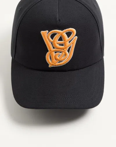 Valentino Embroidered Cotton Baseball Cap