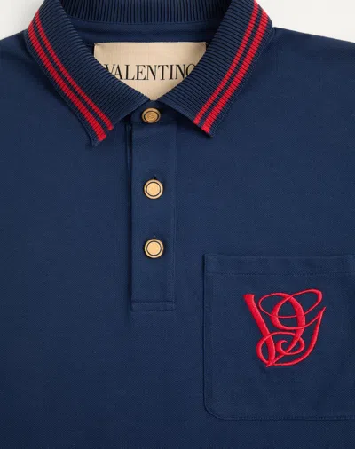 Valentino Garavani Polo Shirt With Vg Embroidery