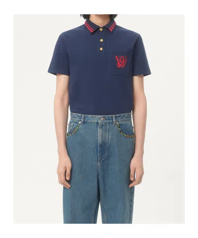Valentino Garavani Polo Shirt With Vg Embroidery