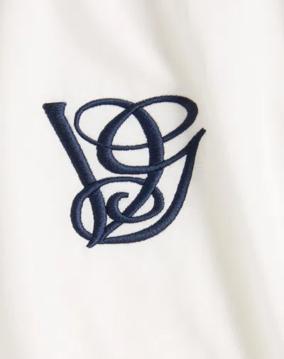 Valentino Cotton T-shirt With Vg Patch In White