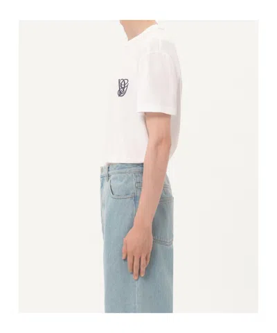 Valentino Cotton T-shirt With Vg Patch In White