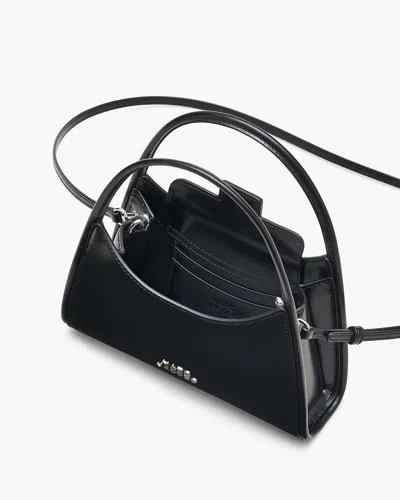 Marc Jacobs Glam Claw Clip Leather Crossbody Bag In Black