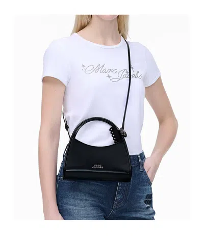 Marc Jacobs Glam Claw Clip Leather Crossbody Bag In Black
