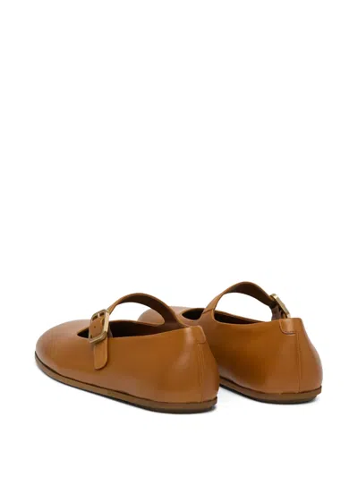 Marsèll レザー フラットシューズ In Brown