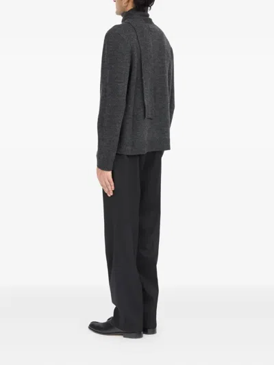 Mm6 Maison Margiela Mm6 By Maison Margiela Button-up Wool Cardigan With Shawl Collar