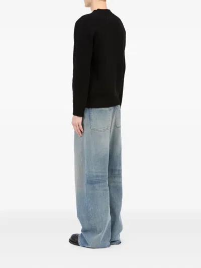 Mm6 Maison Margiela Black Sweaters