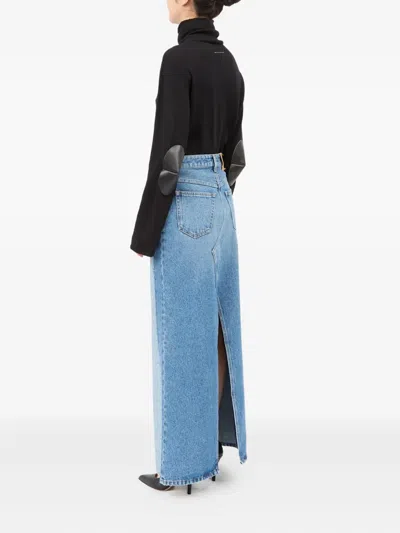 Mm6 Maison Margiela Cotton Denim Skirt