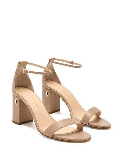 Jennifer Chamandi 85mm Massimiliano Heeled Sandals In Neutral