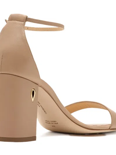 Jennifer Chamandi 85mm Massimiliano Heeled Sandals In Neutral