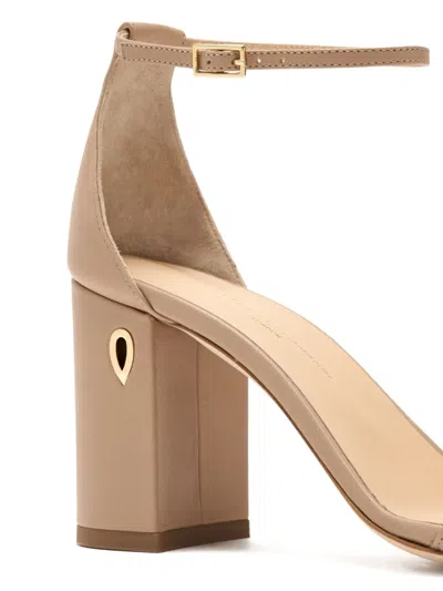 Jennifer Chamandi 85mm Massimiliano Heeled Sandals In Neutral