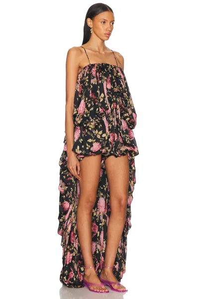 Chloé Thin Strap Gathered High And Low Jumpsuit