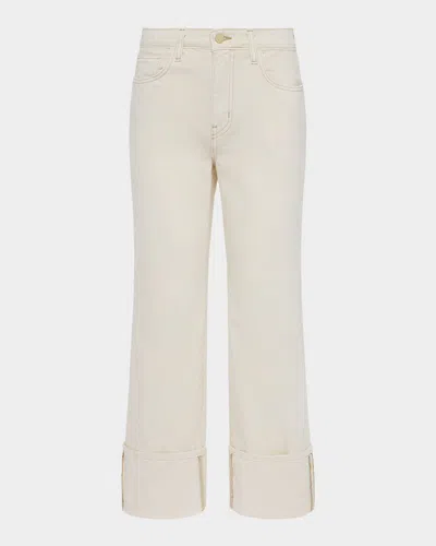 L Agence Leighton Ultra-high Rise Cuffed Stovepipe Jeans