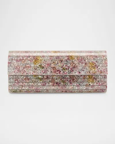 Jimmy Choo Sweetie Glitter Acrylic Leather Clutch Bag