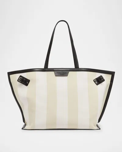 Proenza Schouler Days Striped Canvas Tote Bag