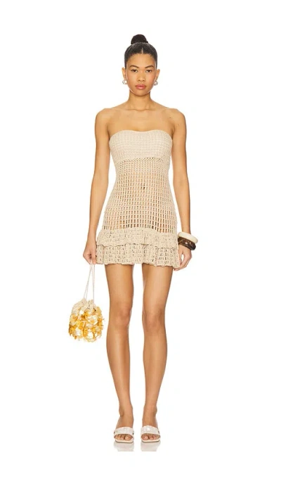 Indah Bonnie Crochet Mini Dress