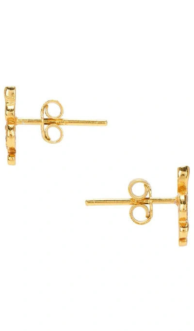 Mazin Jewels Mini Vermeil Snake Studs
