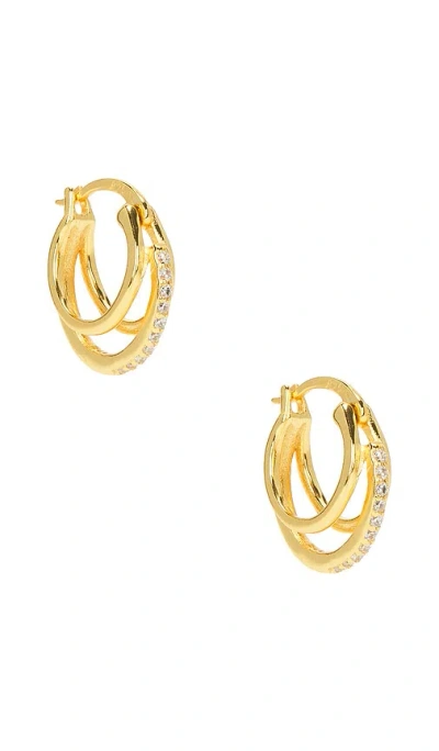 Mazin Jewels Triple Hoops