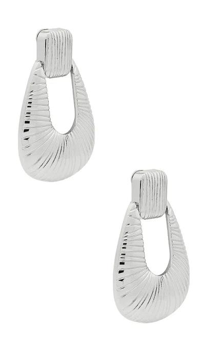 Ronny Kobo Striated Door Knocker Earring
