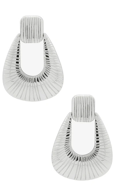 Ronny Kobo Striated Door Knocker Earring